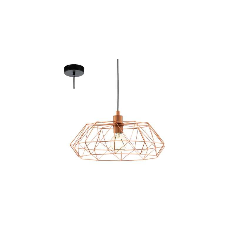 Colgante Eglo Carlton 2 en cobre 